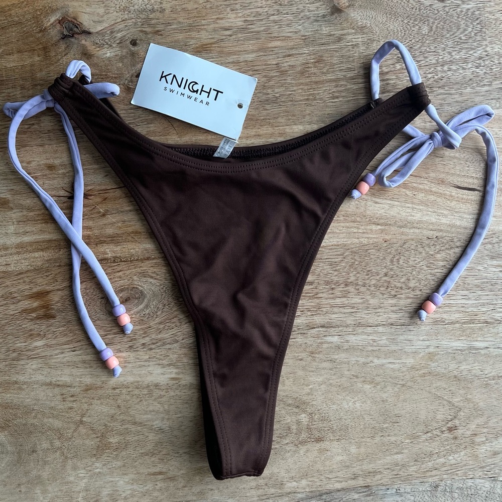 Knight Swim “Harley” Swim Bottom in Color Brown Size Large